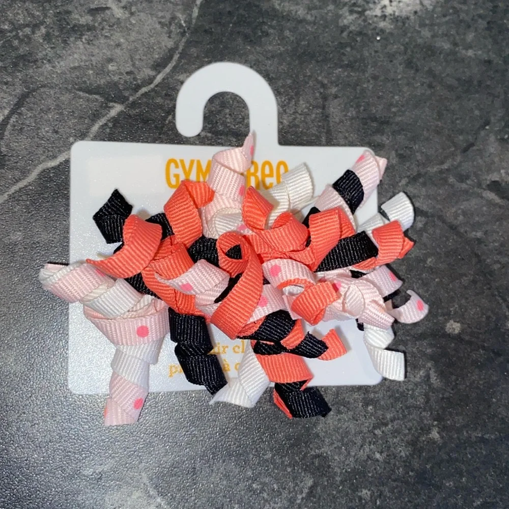 3 Sets Gymboree Curl Ribbon Hair Clip/Barrettes